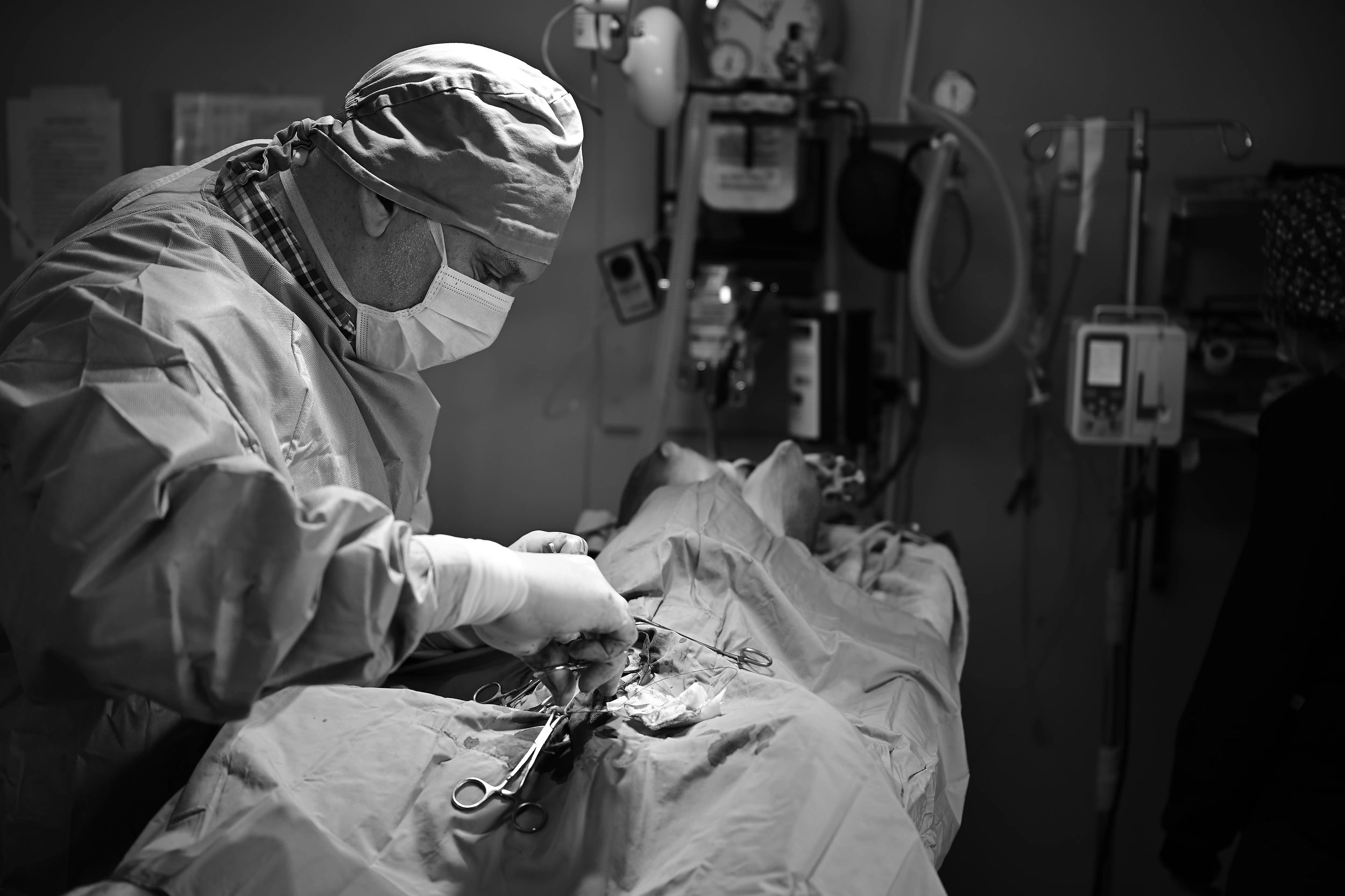 Surgeon in operating room